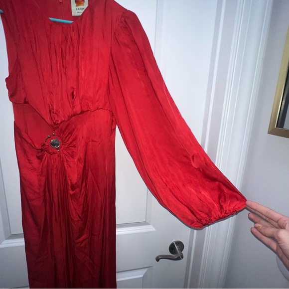 FARM Rio Red One-Shoulder Maxi Dress - Picture 10 of 12